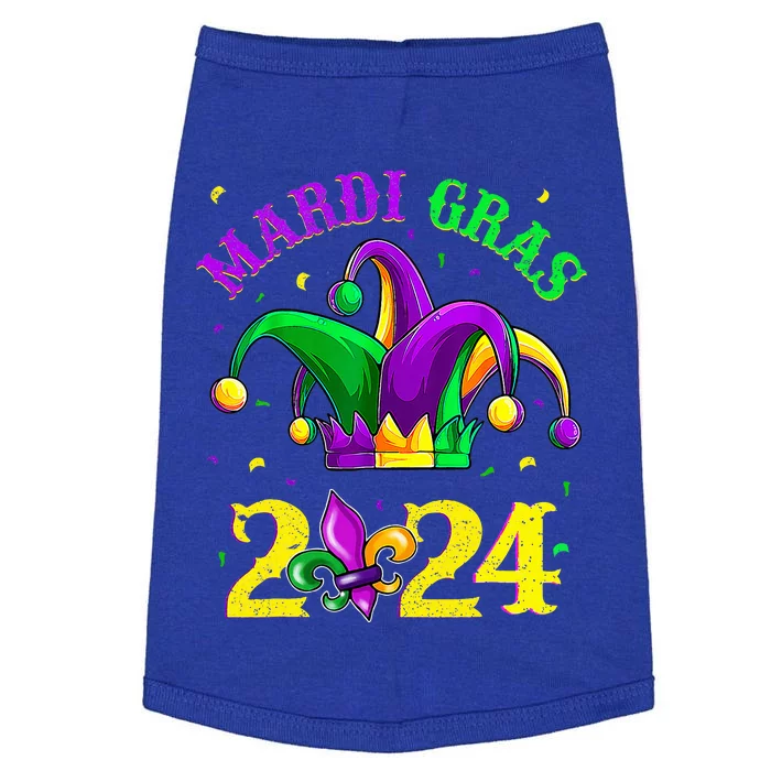 Mardi Gras 2024 Jester Costume Doggie Tank