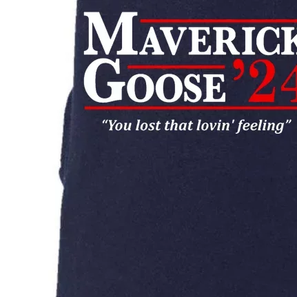 Maverick Goose 24 2024 Election Maverick For President USA Pilot 2024 Doggie 3-End Fleece Hoodie