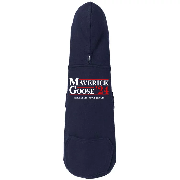 Maverick Goose 24 2024 Election Maverick For President USA Pilot 2024 Doggie 3-End Fleece Hoodie