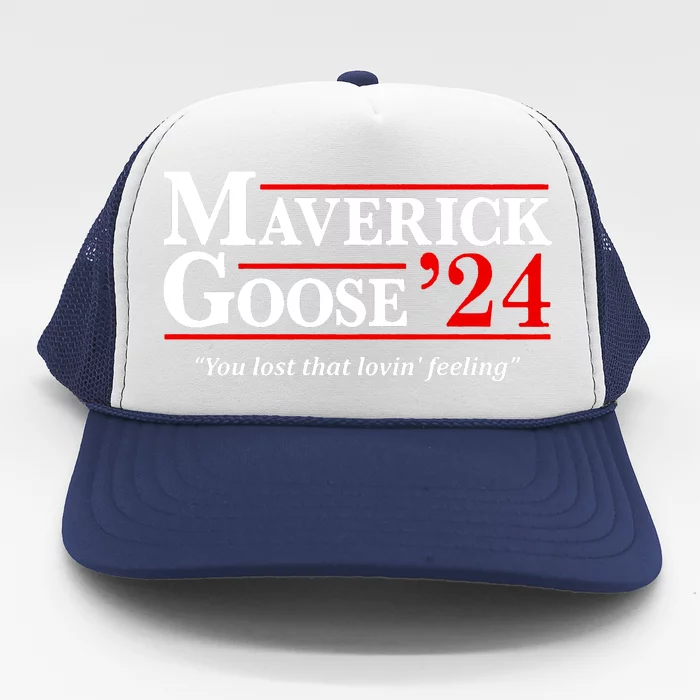 Maverick Goose 24 2024 Election Maverick For President USA Pilot 2024 Trucker Hat