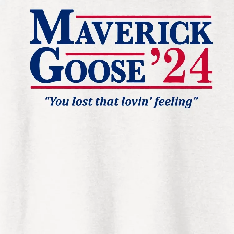 Maverick Goose 24 2024 Election Maverick For President Usa Pilot 2024 Women's Crop Top Tee