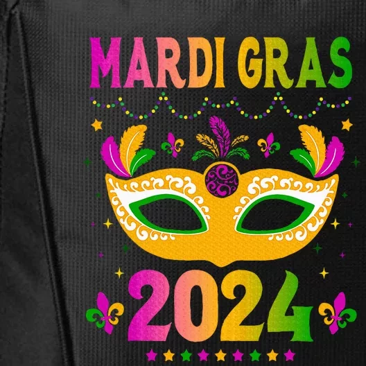 Mardi Gras 2024 Funny Mardi Gras Mask Costume City Backpack