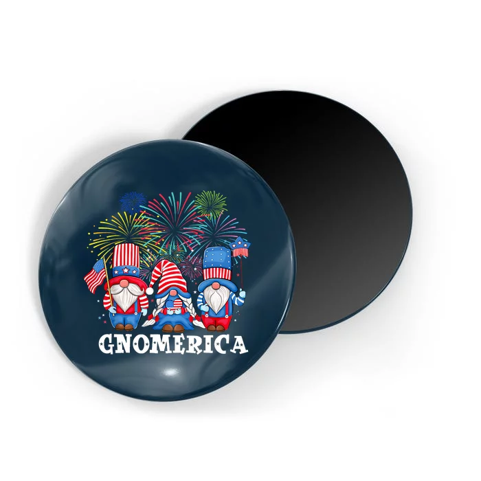 Merica Gnome 4th Of July Funny Patriotic Gnomes American USA Magnet