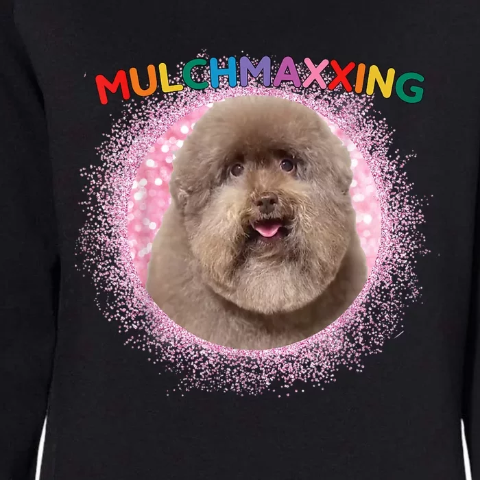 Mulch Gang 4 Life Mulchmaxxing Puppy Dog Meme For Dog Lovers Womens California Wash Sweatshirt