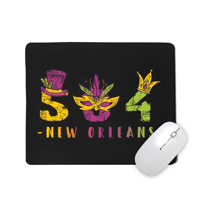 Mardi Gras 504 Nola New Orleans Louisiana La Mousepad