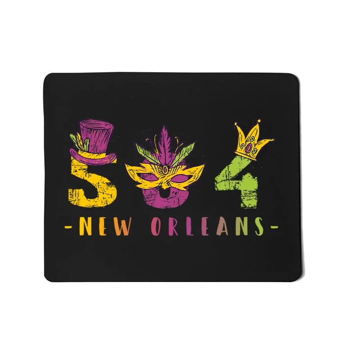 Mardi Gras 504 Nola New Orleans Louisiana La Mousepad