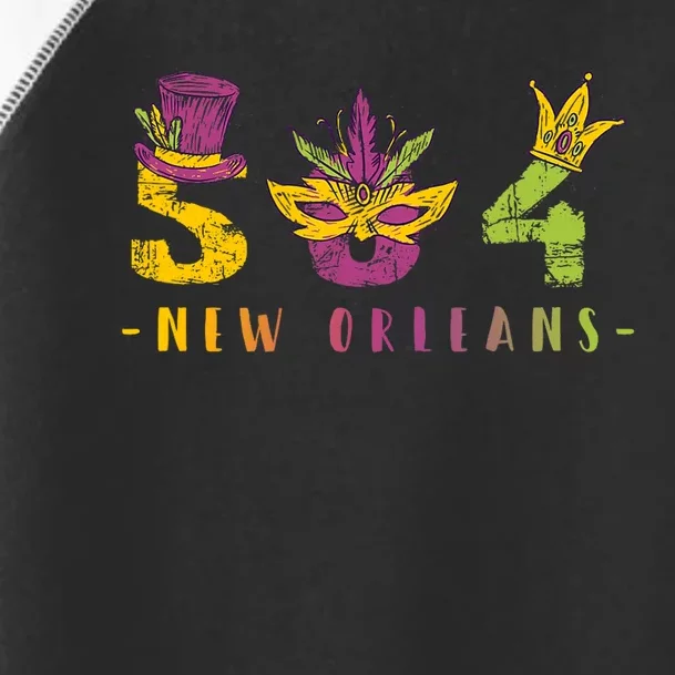 Mardi Gras 504 Nola New Orleans Louisiana La Toddler Fine Jersey T-Shirt