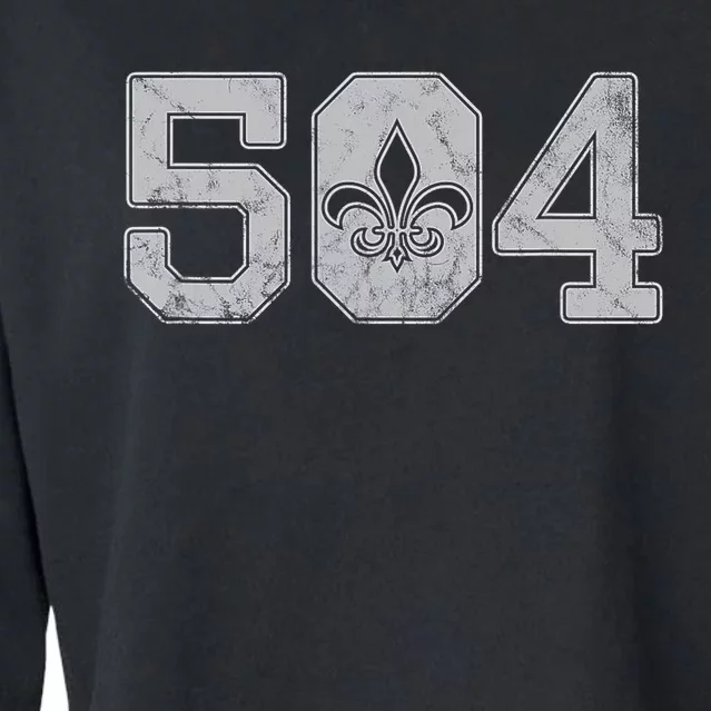 Mardi Gras 504 T Nola New Orleans Louisiana La 2019 Cropped Pullover Crew