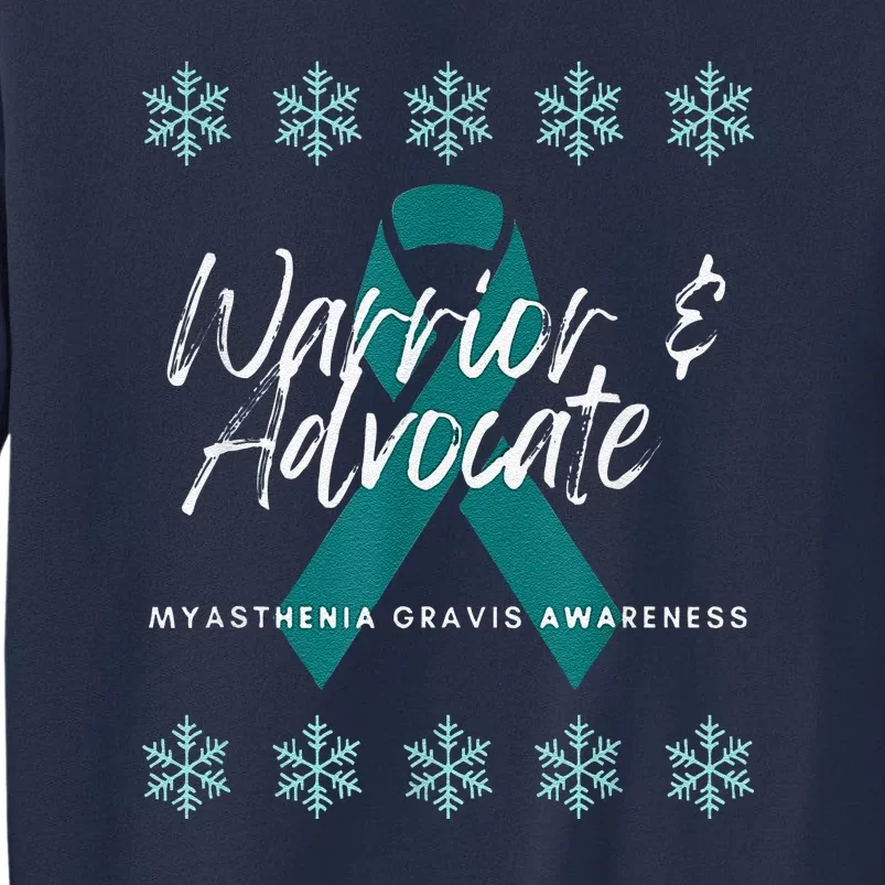 Myasthenia Gravis Awareness Teal Ribbon Warrior Advocate Sweatshirt