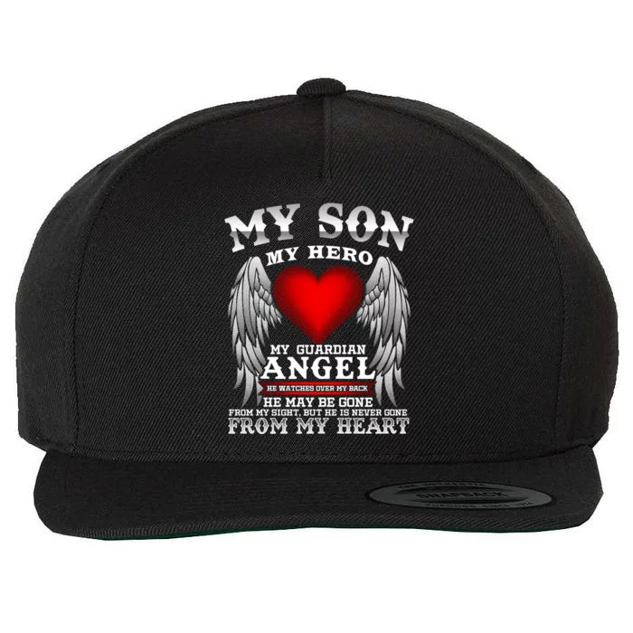 My Guardian Angel Son! Repass In Remembrance Gift Wool Snapback Cap