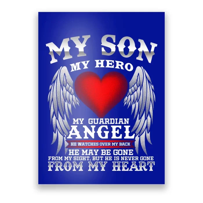 My Guardian Angel Son! Repass In Remembrance Gift Poster