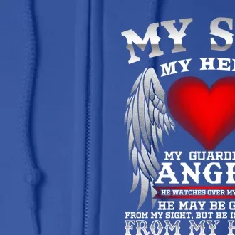 My Guardian Angel Son! Repass In Remembrance Gift Full Zip Hoodie