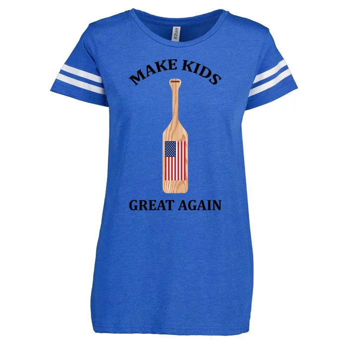 Make Great Again America American Flag Paddle Funny Meaningful Gift Enza Ladies Jersey Football T-Shirt