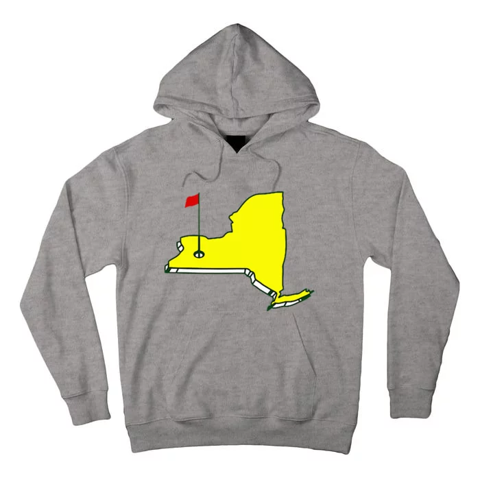 Master Golf Augusta Funny State New York Pocket Tall Hoodie