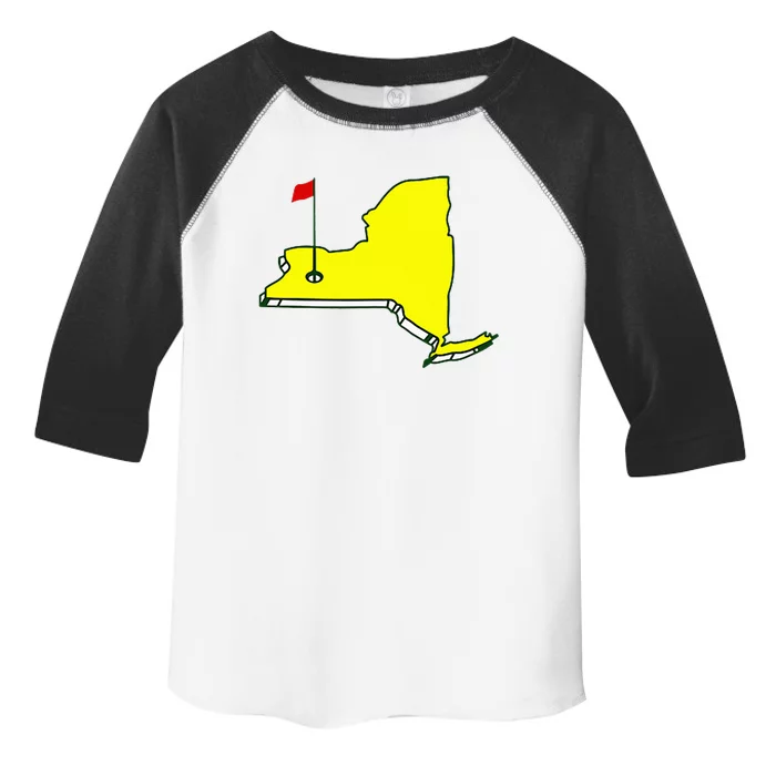 Master Golf Augusta Funny State New York Pocket Toddler Fine Jersey T-Shirt