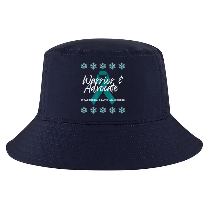 Myasthenia Gravis Awareness Teal Ribbon Warrior Advocate Cool Comfort Performance Bucket Hat