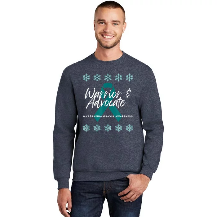 Myasthenia Gravis Awareness Teal Ribbon Warrior Advocate Sweatshirt