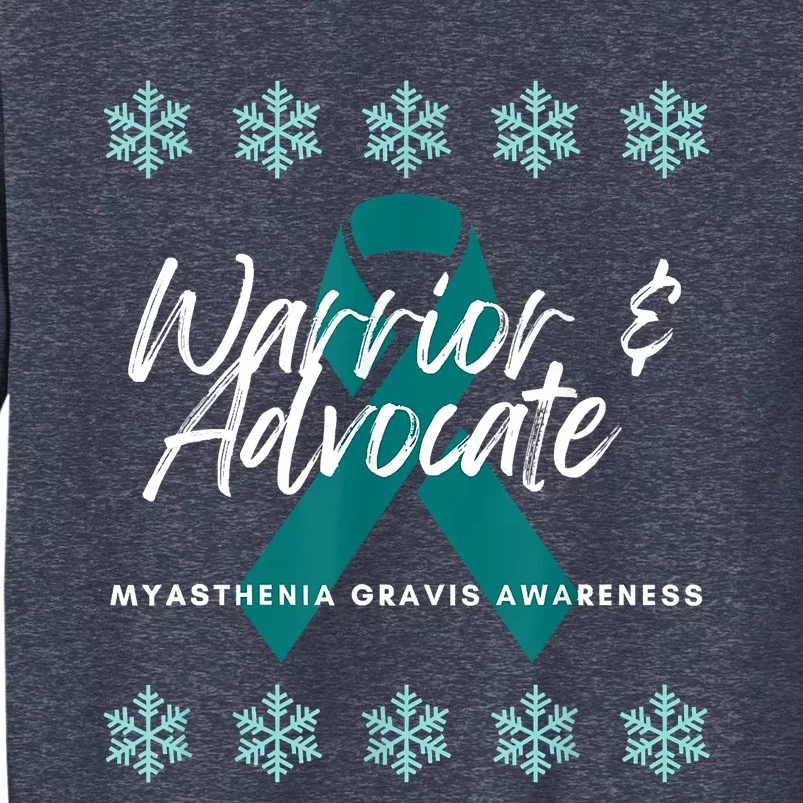 Myasthenia Gravis Awareness Teal Ribbon Warrior Advocate Sweatshirt