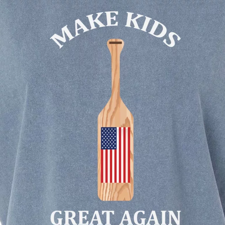 Make Great Again America Flag Paddle Spank Funny Gift Garment-Dyed Women's Muscle Tee