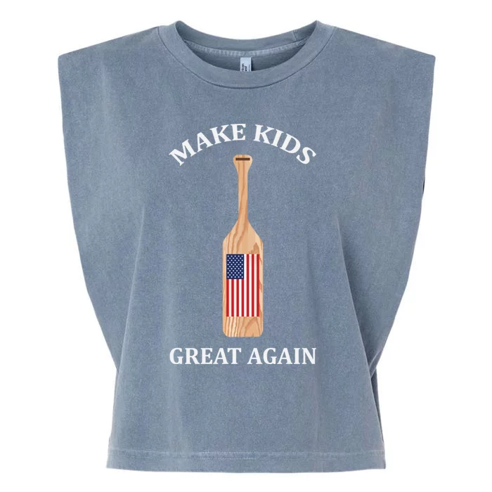 Make Great Again America Flag Paddle Spank Funny Gift Garment-Dyed Women's Muscle Tee