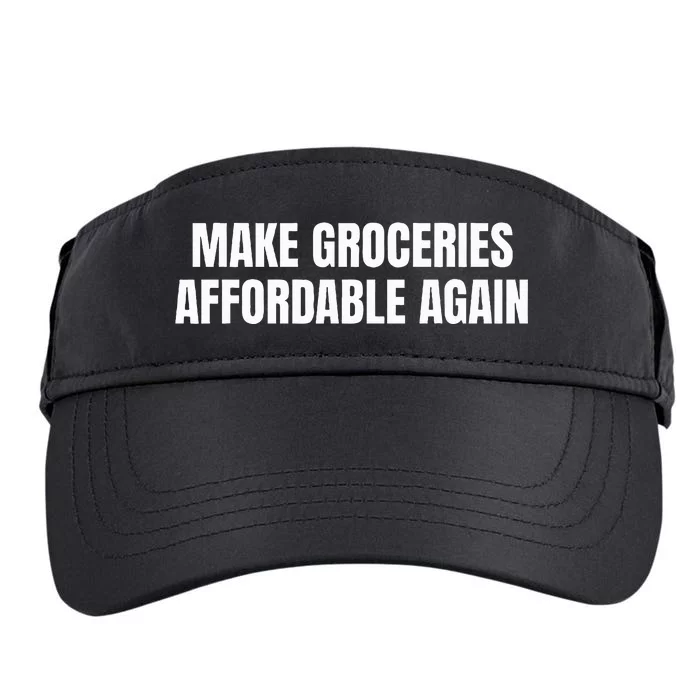 Make Groceries Affordable Again Parody Funny Inflation Trump Adult Drive Performance Visor