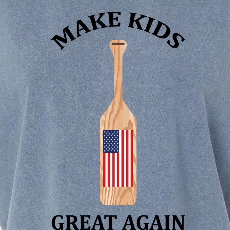 Make Great Again America American Flag Paddle Funny Gift Garment-Dyed Women's Muscle Tee