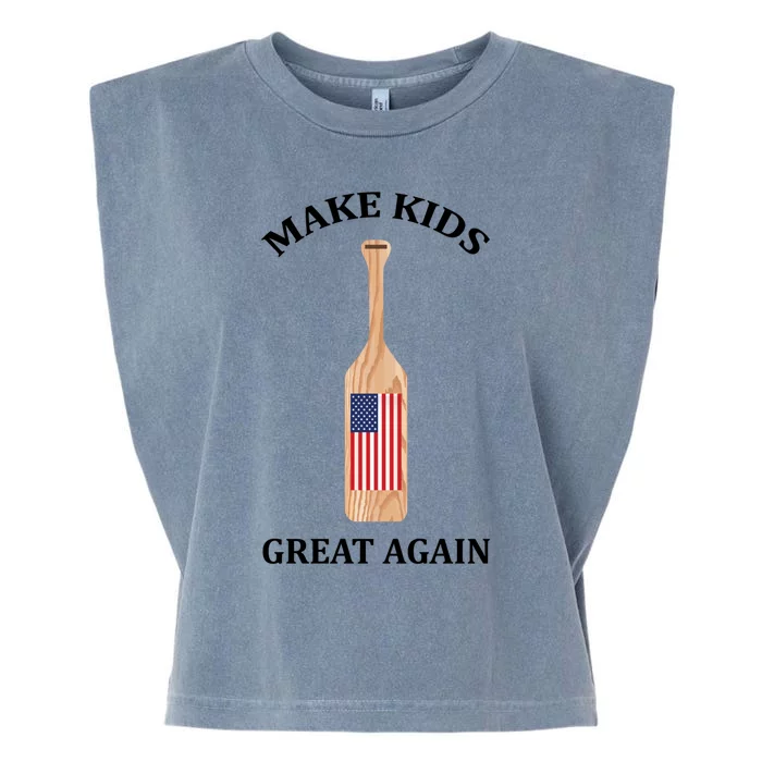 Make Great Again America American Flag Paddle Funny Gift Garment-Dyed Women's Muscle Tee