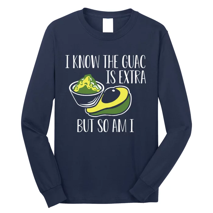 Mexican Guacamole Avocado Cinco De Mayo Long Sleeve Shirt