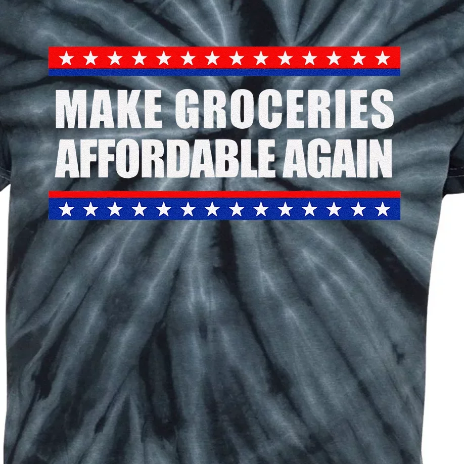 Make Groceries Affordable Again Antibiden Gift Kids Tie-Dye T-Shirt