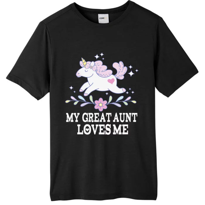 My Great Aunt Loves Me Grand Niece Unicorn ChromaSoft Performance T-Shirt