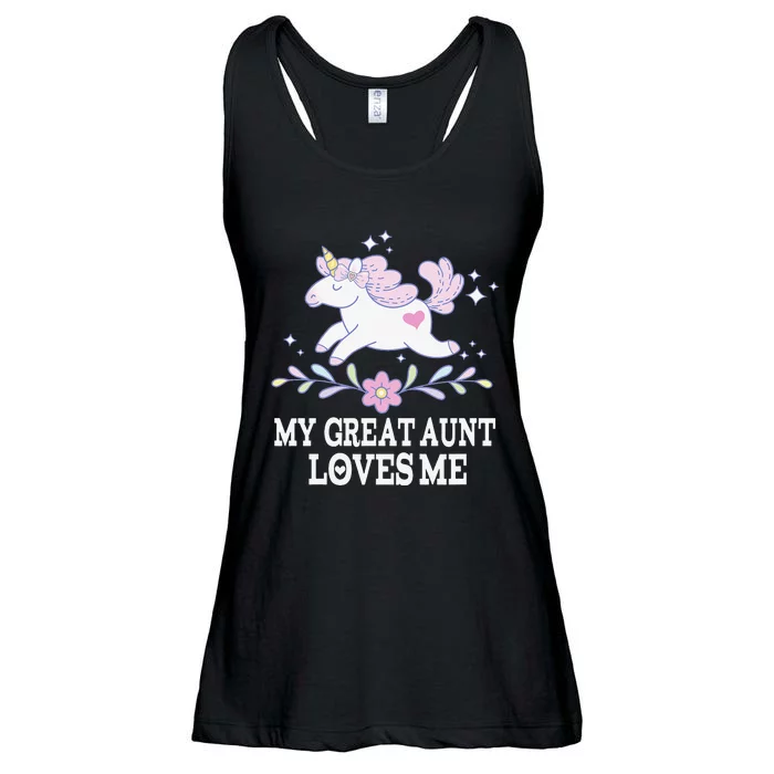 My Great Aunt Loves Me Grand Niece Unicorn Ladies Essential Flowy Tank