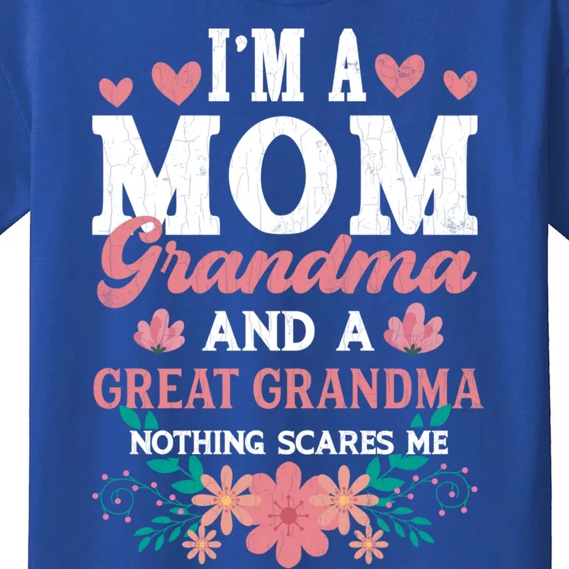 Mom Grandma And Great Grandma Fun Grandmother Nana Graphic Funny Gift Kids T-Shirt