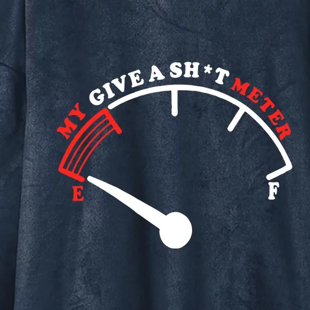 My Give A Shit Meter Hooded Wearable Blanket