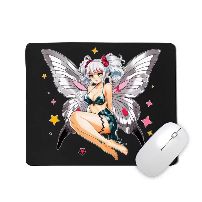 Moth Girl Anime Cute Giant Monster Kawaii Anime Mousepad