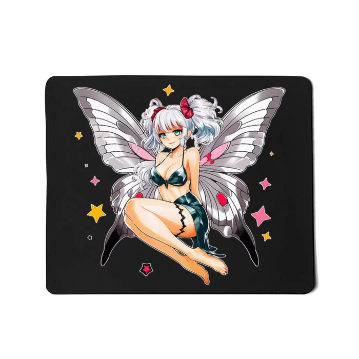 Moth Girl Anime Cute Giant Monster Kawaii Anime Mousepad