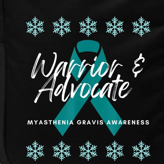 Myasthenia Gravis Awareness Teal Ribbon Warrior Advocate Impact Tech Backpack