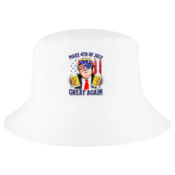 Make Great Again Funny Trump Drinking Beer Cool Comfort Performance Bucket Hat