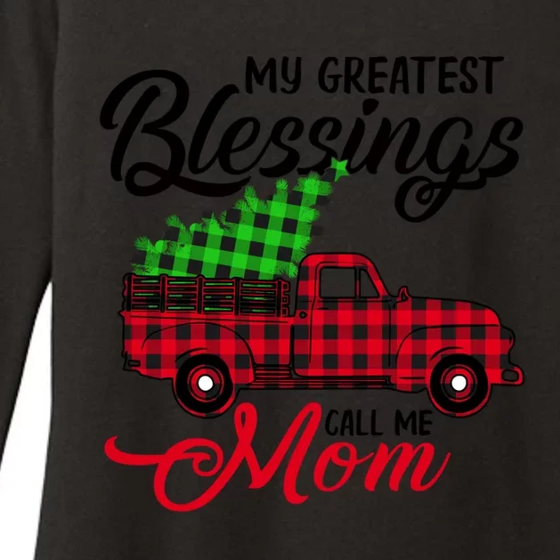 My Greatest Blessings Call Me Mom Xmas Funny Gift Christmas Gift Womens CVC Long Sleeve Shirt