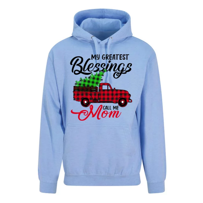 My Greatest Blessings Call Me Mom Xmas Funny Gift Christmas Gift Unisex Surf Hoodie