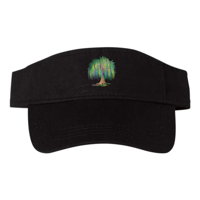 Mardi Gras Bead Tree Celebration Valucap Bio-Washed Visor