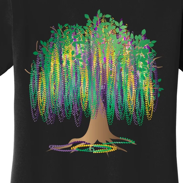 Mardi Gras Bead Tree Celebration Women's T-Shirt