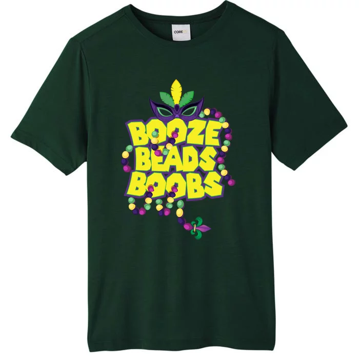 Mardi Gras Booze Beads Boobs Celebration ChromaSoft Performance T-Shirt