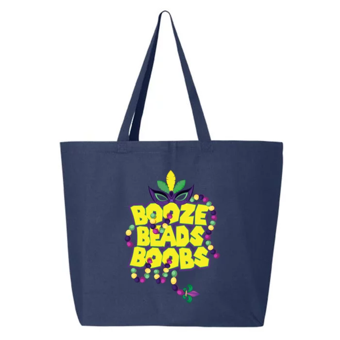 Mardi Gras Booze Beads Boobs Celebration 25L Jumbo Tote