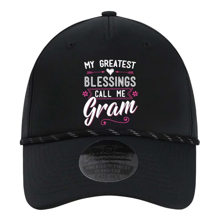 My Greatest Blessings Call Me Gram Great Gift Grandma Mom Surprise Cute Gift Performance The Dyno Cap