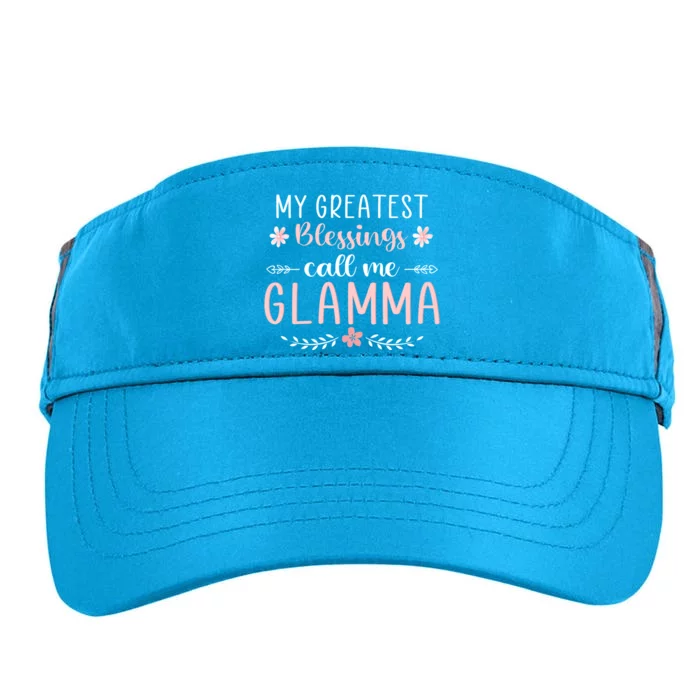 My Greatest Blessings Call Me Glamma Christmas Mama/grandma Great Gift Adult Drive Performance Visor