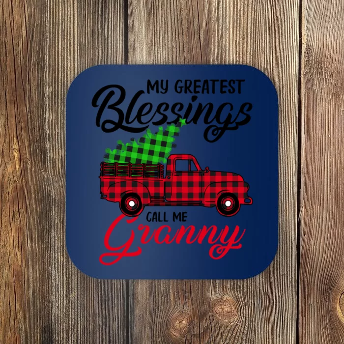 My Greatest Blessings Call Me Granny Xmas Funny Gift Christmas Funny Gift Coaster