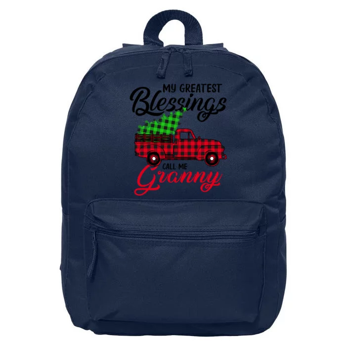 My Greatest Blessings Call Me Granny Xmas Funny Gift Christmas Funny Gift 16 in Basic Backpack