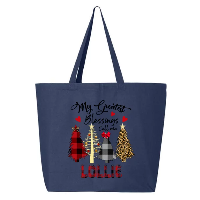 My Greatest Blessings Call Me Lollie Gift Grandma Gift 25L Jumbo Tote