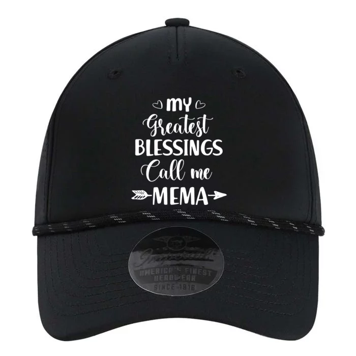 My Greatest Blessings Call Me Mema Funny Mother Gift Performance The Dyno Cap