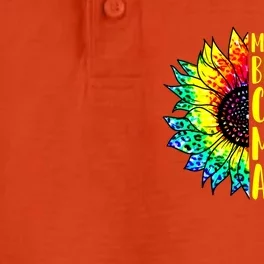 My Greatest Blessings Call Me Mom Auntie Sunflower Tie Dye Gift Dry Zone Grid Performance Polo